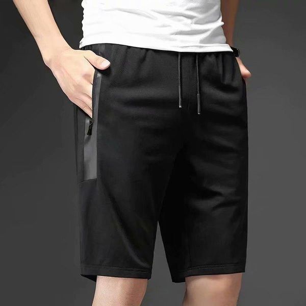 

summer men's running fitness sports training shorts casual pants sweatpants gym men, Black;blue