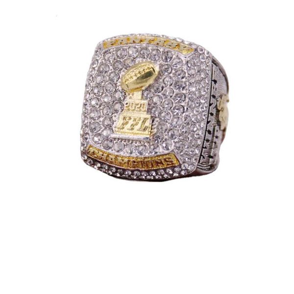 

ring ffl2021 dream football championship us 8-14 two color plating, Silver