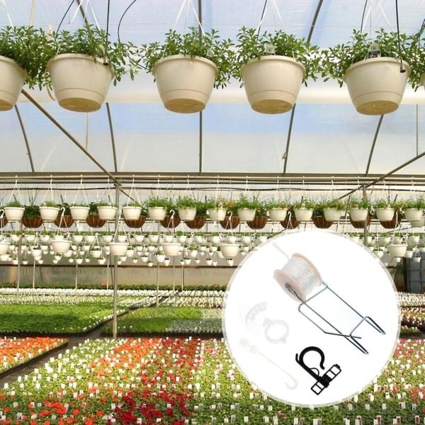 

other garden supplies 1 set greenhouse plant roller hooks twine support care tomato clip
