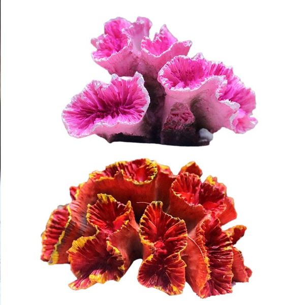 

simulation coral aquarium decor resin fish tank landscaping decoration mountain aquatic plant environments accessories decorations