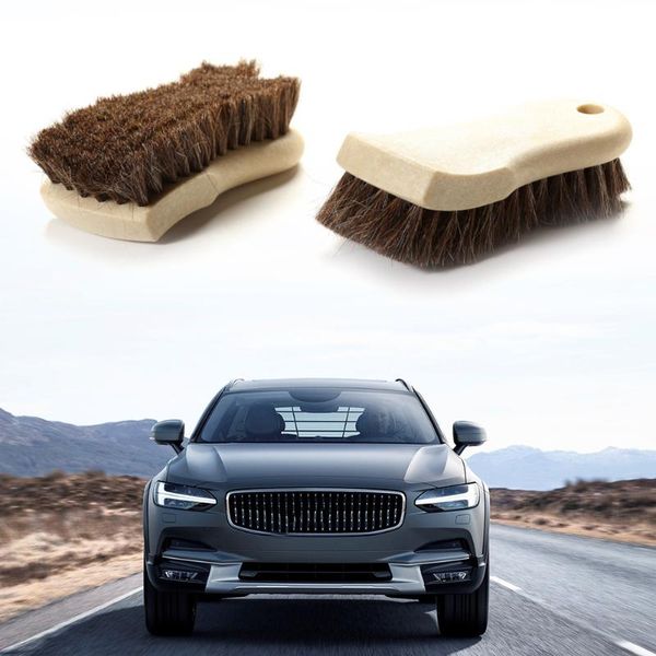 

polish brush horse hair natural leather soft polishing tool cleaning suede nub boots car sponge