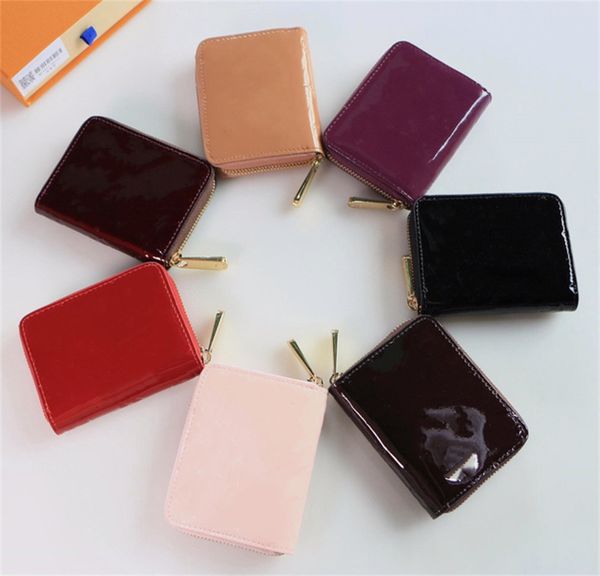 

2021 designers wallet ladies coin purse zippy monograms empreinte leather short zipper purses city people credit card holder bag w290q, Red;black