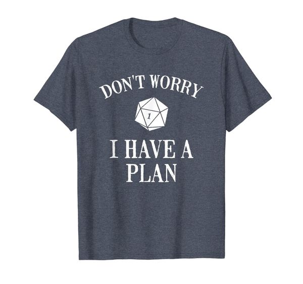 

funny dont worry i have a plan shirt gift for gamer, White;black