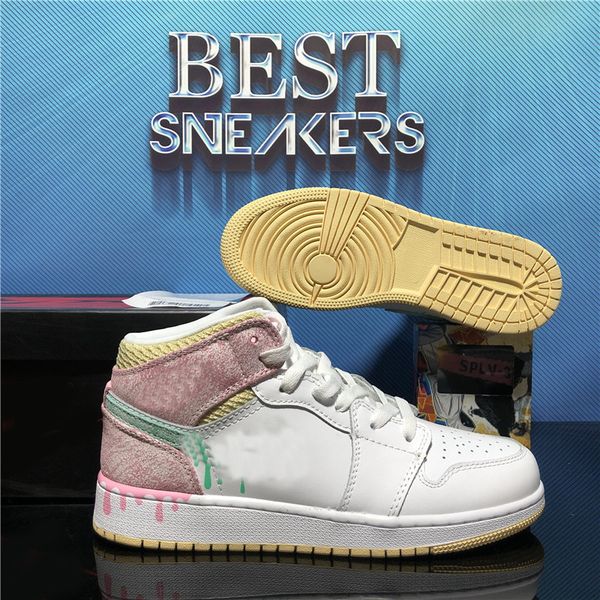 

jumpman 1 1s youth boys men women basketball shoes bio hack travis scotts fearless obsidian unc university blue smoke grey mens sports train