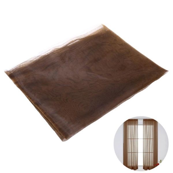 

color transparent tulle window sheer screen voile curtains for wedding bedroom 100x200cm (green) curtain & drapes