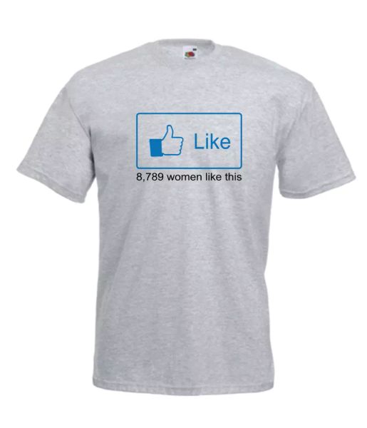 

f-b-k women like xmas gift idea mens women t shirts multi-color s-2xl, White;black