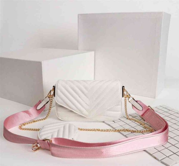 

designer luxury handbags purses multi pochette new wave bag women brand three-piece suit waist pack real leather shoulder s