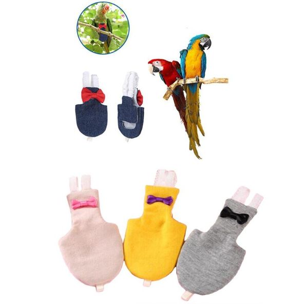 Altre forniture per uccelli 7 colori Pappagallo Pannolino Tuta da volo Pannolini Vestiti per guancia verde Conuro Parrocchetto Cockatiels Piccioni Animali di taglia media