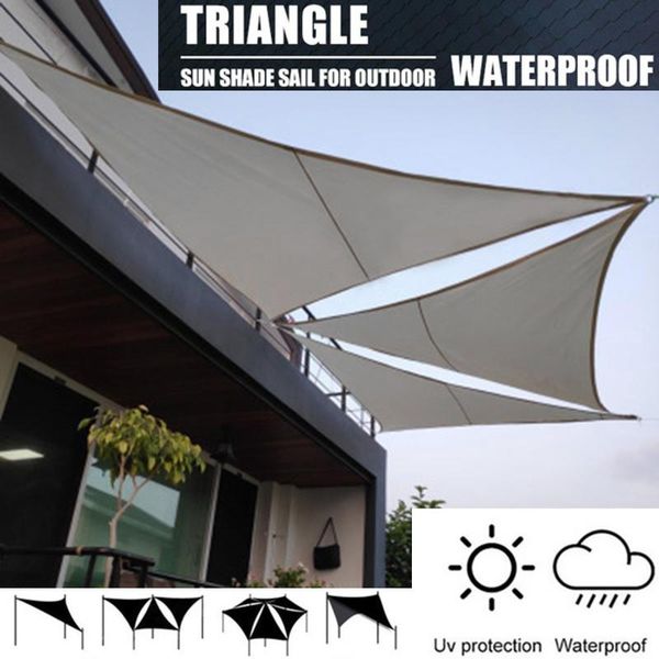 

shade 2/3m waterproof triangle sun sail canopy tent for 98%uv block shelter outdoor facility&activities backyard awning