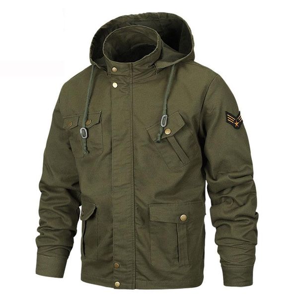 

men's jackets jacket men hoodies bomber coat windbreaker streetwear cargo clothes fashion clothing removable casual locomotive waterpro, Black;brown