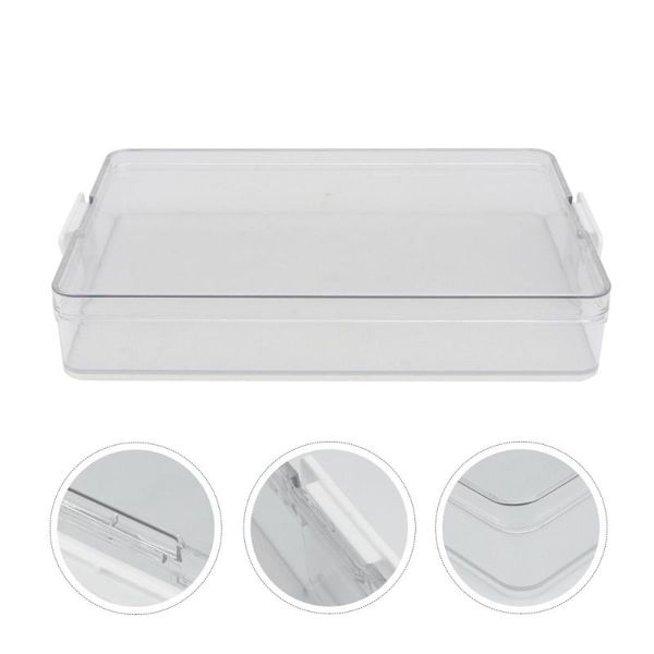 

storage bottles & jars 1pc home refrigerator crisper with lid eggs dumpling holder kitchen supply white