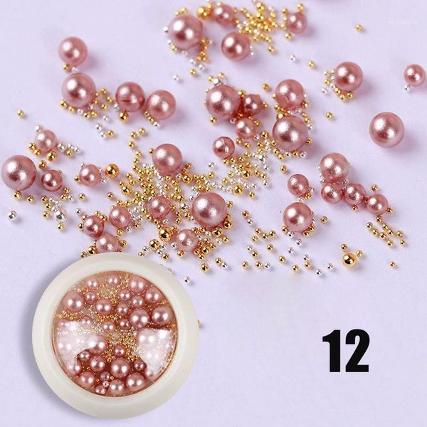 

set manicure ornament nail decoration rhinestone ribbon ballet shoes 3d steel ball pearl cnt 661, Silver;gold