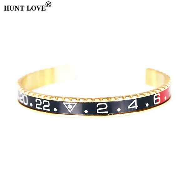 

bangle stainless steel 12 style beach sport casual in gold color sg02, Black