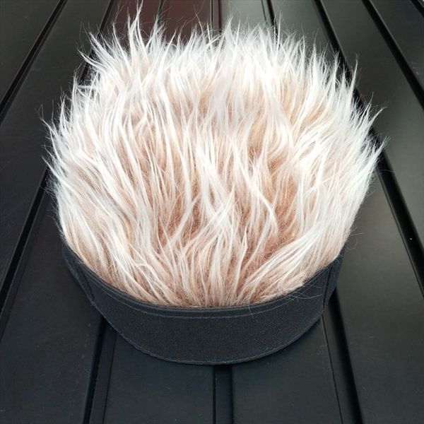 

fake hair wig sun cap for and women funny cool hip hop short melon solid color skullcap baggy retro ski, Blue;gray