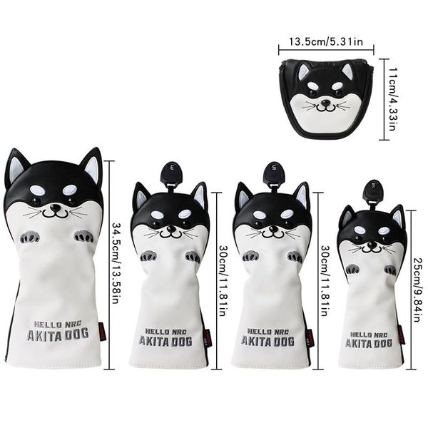

club heads schattige puppy golf head cover protection driver fairway wood