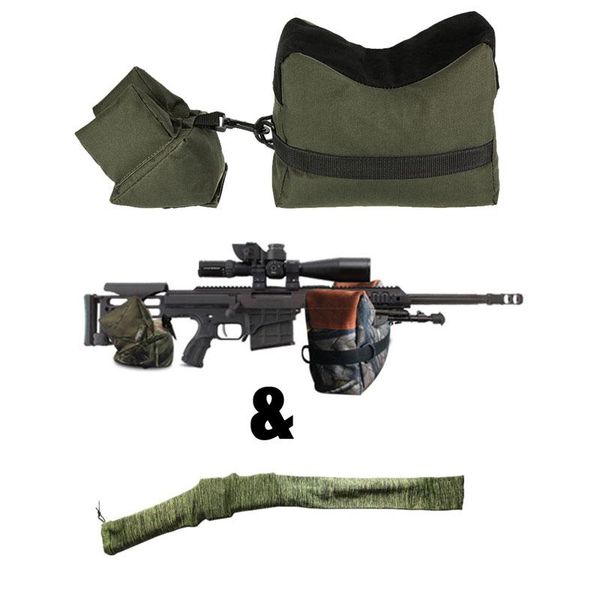 

stuff sacks rifle sandbag bench front rear bag sniper shooting outdoor pography target stand support military hunting gun accessories