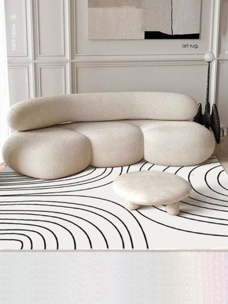 

carpets living room carpet concise line modern area rug soft shaggy bedroom coffee table floor mat fluffy kid