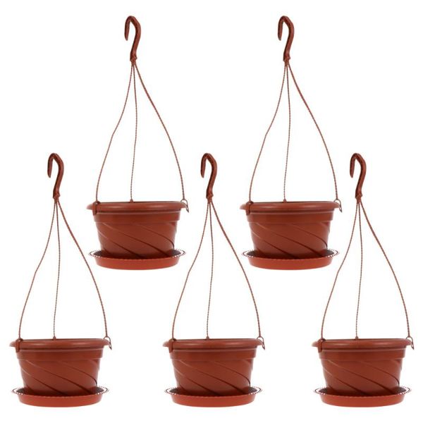 

planters & pots 5 sets indoor hanging flowerpot wall-mounted plant pot orchid flower