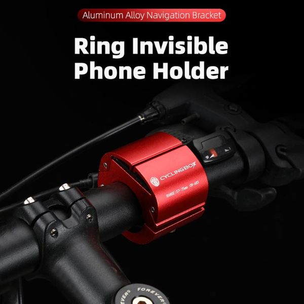

bicycle mobile phone holder portable ring folding bracket navigation clip stand mount mtb bike smartphone support car & truck racks