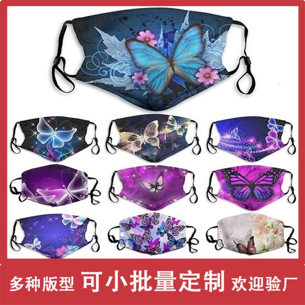 

printed cotton butterfly winter warm dustproof washcloth mask