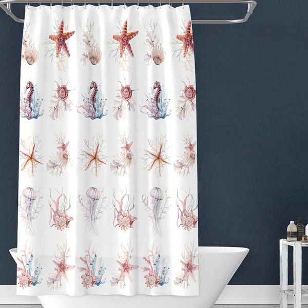 

printing waterproof shower curtain peva bathroom partition mould proof curtains
