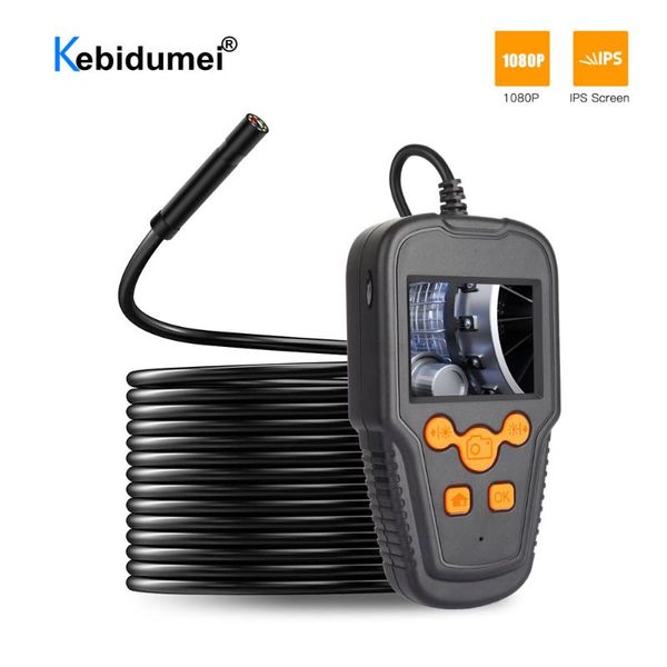 

cameras 2.4'' ips screen 1080p professional inspection waterproof ip67 industrial borescope 8 led rigid cable