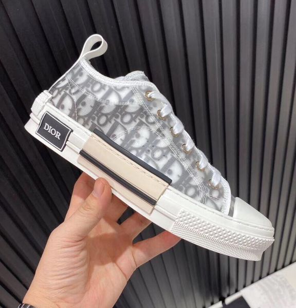 

men b23 oblique sneaker designer shoes women high-trainers new black white printing low-cut casual shoe with box us11.5 024
