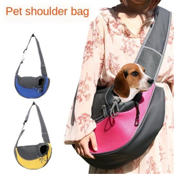 

dog car seat covers foldable pet carrier back cat outdoor travel packbag portable zipper out bag shoulder chest