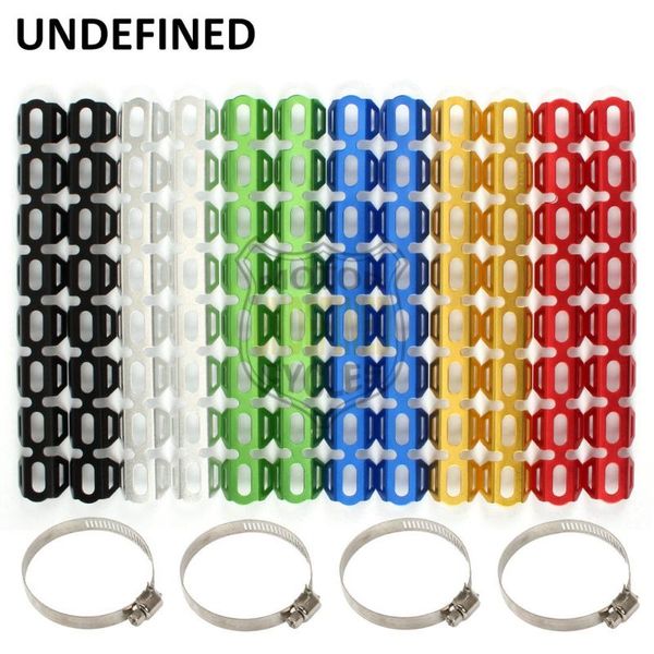 

motorcycle exhaust system wrap aluminum muffler pipe protector heat shield cover for f650gs f700gs f800gs 2013 2014 2021