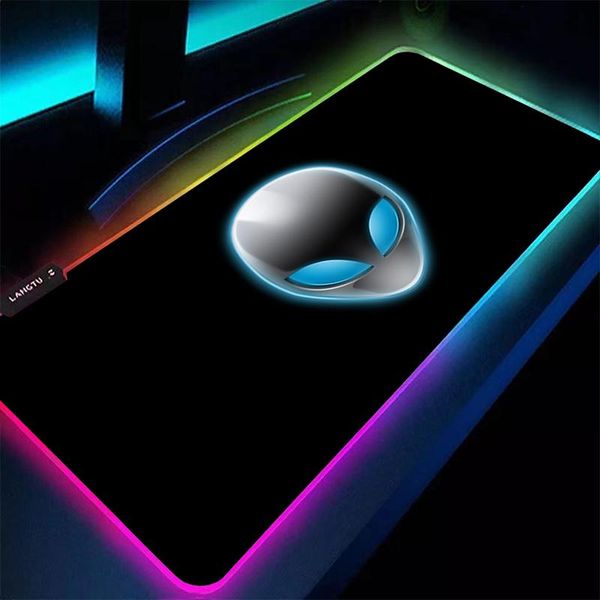 

mouse pads & wrist rests alienware diy custom gaming pad computer mousepad large gamer rgb big carpet pc desk mat