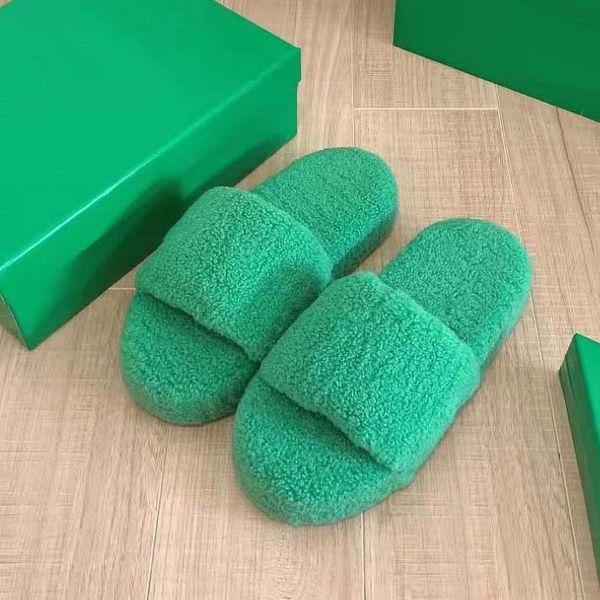 

fashion slippers sandals women luxury designer slides fabric rubber outsole grass green sponge thick bottom slipper heel 3.5cm wedge sandal, Black