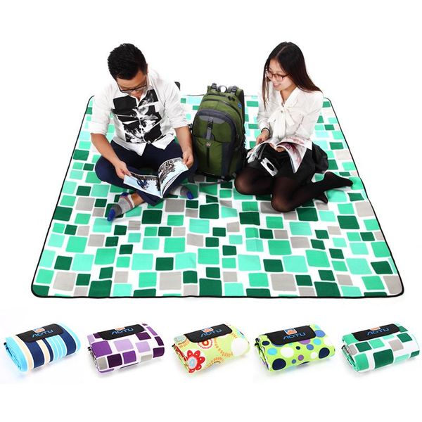 

outdoor pads 200*200cm camping mat pad dampproof aluminium film picnic tent blanket foldable beach ground sheet tarp crawl mats
