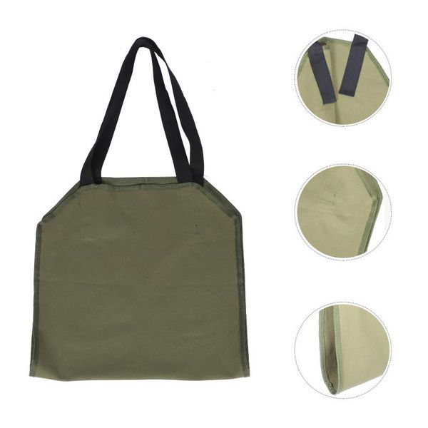 

storage bags 1pc firewood bag canvas hand log tote fire wood carrier