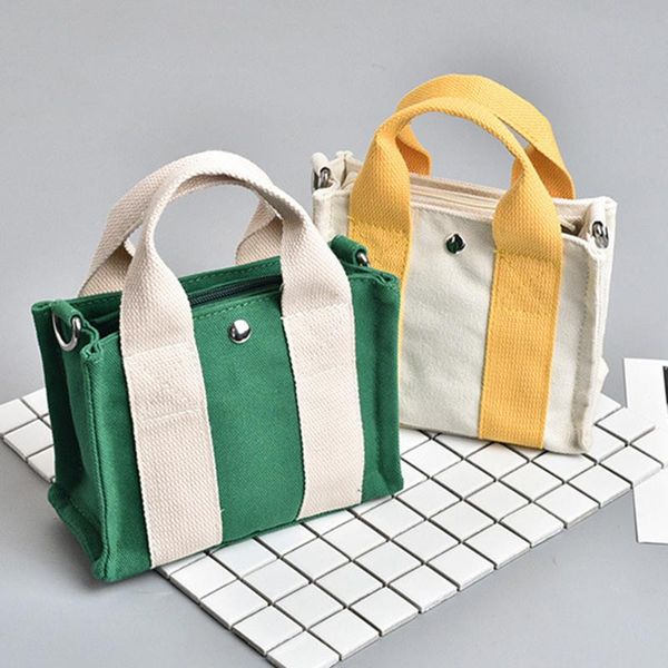 

evening bags preppy style canvas patchwork crossbody for women fashion square mini school bag casual lady shoulder handbag purse