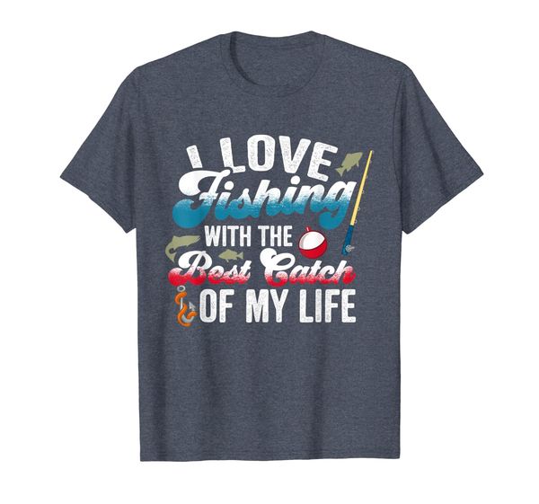 

I Love Fishing With Best Catch Fishing Couples T-Shirt, Mainly pictures