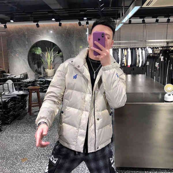 

men's down & parkas mens design coat hooded parka men winter jacket windbreaker thick fashion jackets asian size clothing pbw0, Black