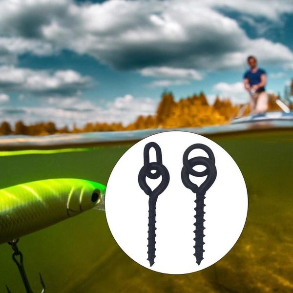 

pcs outdoor fishing supplies tools boilie screw peg with ring swivel bait holder carp accessories