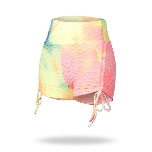 

yoga outfit shorts women running tie dye short colorful bubble style sport yaga bicker gym lady indispensable sl30650
