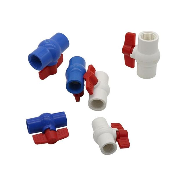 

watering equipments 1/2" 3/4" 1" female thread pvc ball valve garden watersconnectors irrigation aquarium tank pipe switch fi