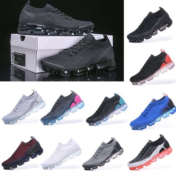 

plus tn running shoes fly 2.0 knit 3 sneakers mens triple black white volt cinder dusty cactus man womens trainers vapours cushion 36-45