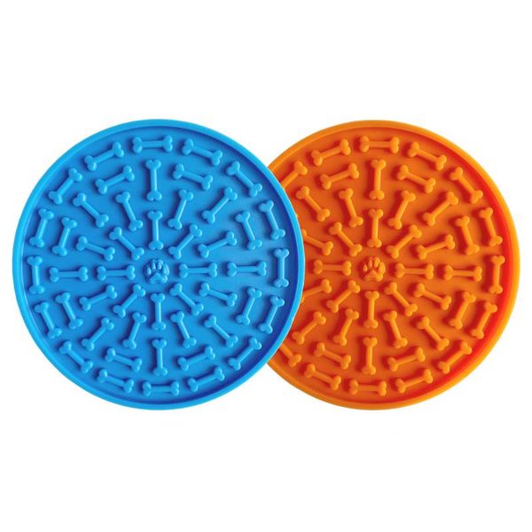 

dog bowls & feeders silicone lick mat for dogs pet slow plate bathing distraction sucker training feeder supplies