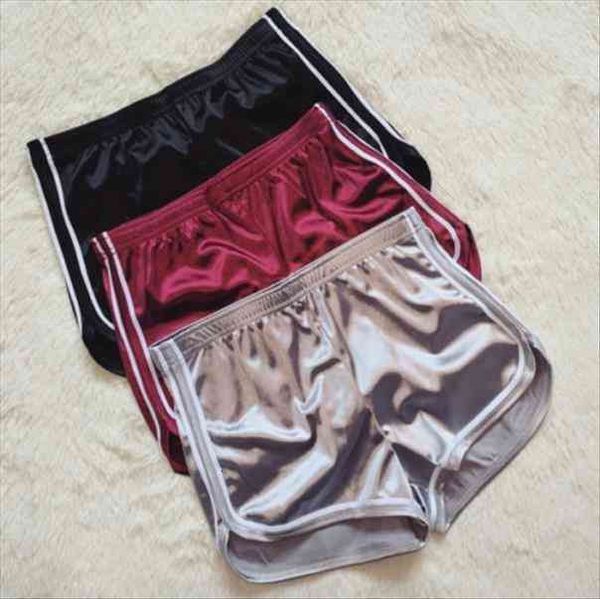 

women shorts summer silk slim beach casual white egde shorts elastic waist croth fitness, White;black