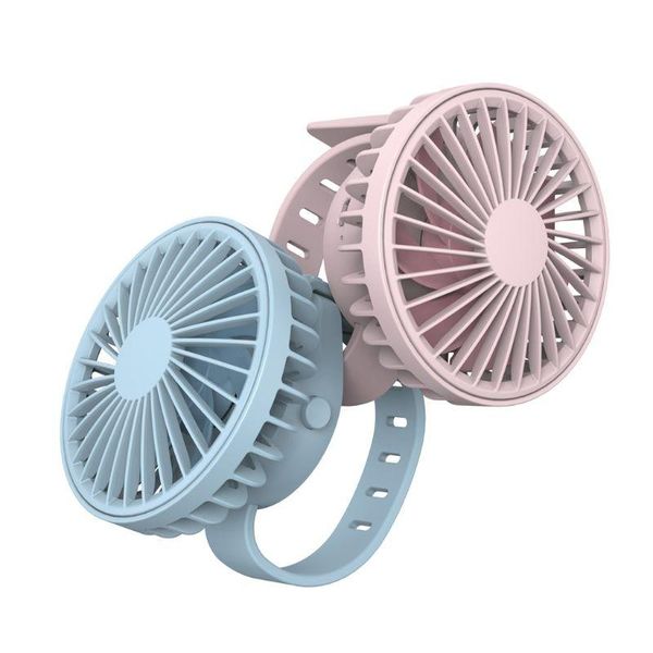 

electric fans usb rechargeable cooling watch fan lazy personal 3 speed wearable sports