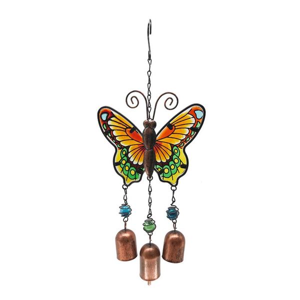 

decorative objects & figurines easy install garden outdoor gift wall art party home decor wind chime door hanging metal butterfly diy craft