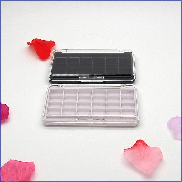 

storage bottles & jars cosmetic tool 24 colors eye shadow palette transparent cover empty eyeshadow compact lipstick packing box sample test