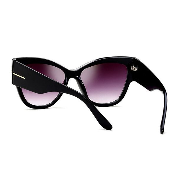

luxury designer sunglasses zxwlyxgx 2021 fashion cat eye women brand designer ladies gradient sun glasses female uv400 0622, White;black