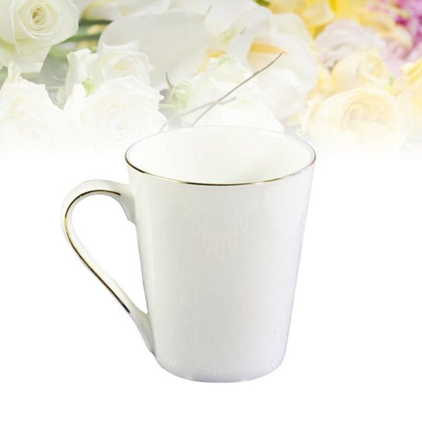 

mugs white bone china mug simple fashion coffee tea drinking cup ceramic gift for birthday wedding anniversary christmas