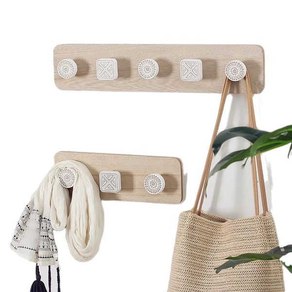 

key holder wall hook nordic wind wooden hat decoration creative home el hanging coat hooks hanger hangers & rails