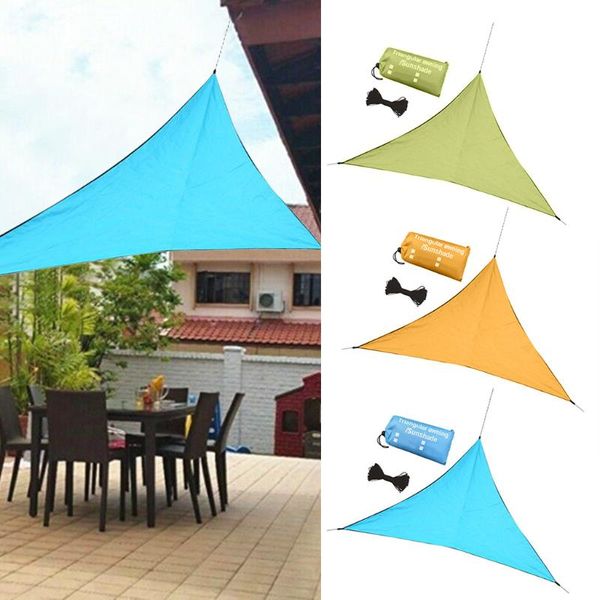 

shade 6.5' x triangle sand sun sunshade for outdoor pergola garden commercial & residential