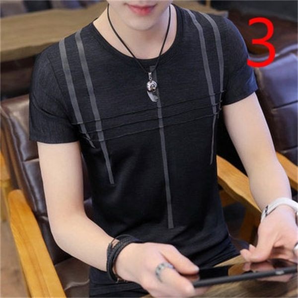 

trends for a long time, summer silk, men's round neck t-shirt, ice silk shirt, thin 210420, White;black